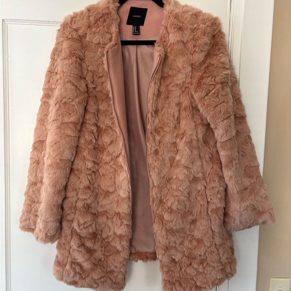 Faux Fur Pink Jacket